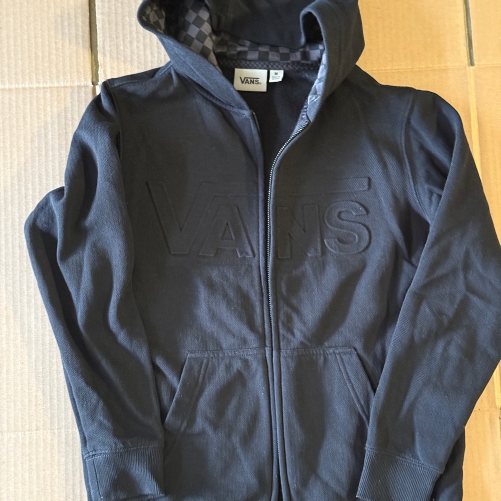 Vans Black Checkered Hoodie